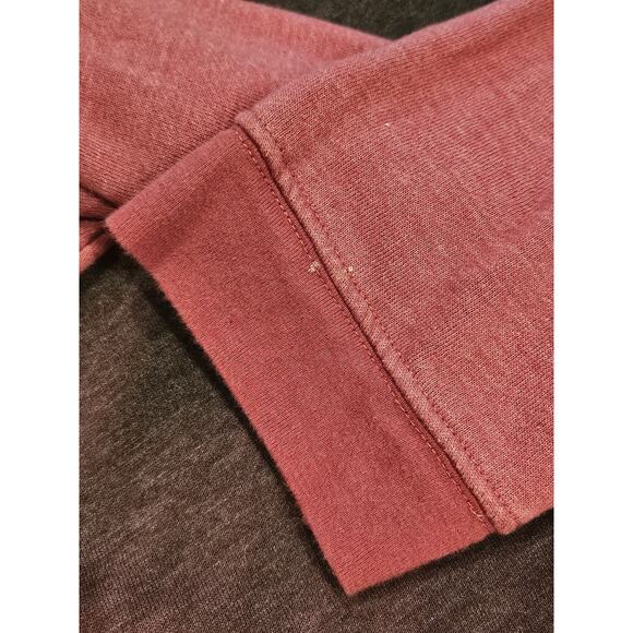 Natural life ombre tiedye crewneck pockets red black womens large oversized - Picture 5 of 8